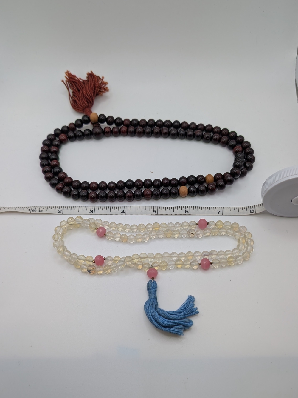 Set Of Two Handmade Mala Necklaces